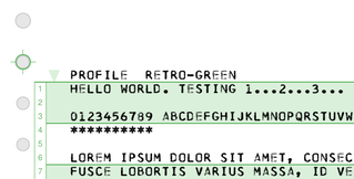 retro-green profile sample